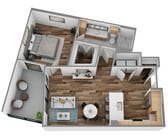 3D F Floorplan