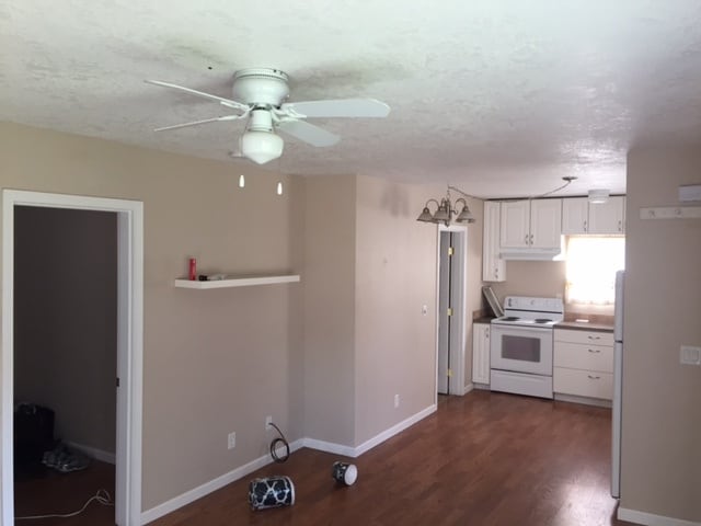 Combined living room, dinning room, and kitchen area. - 1185 6th Street Northwest
