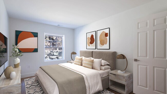 Bedroom with Hard Surface Flooring