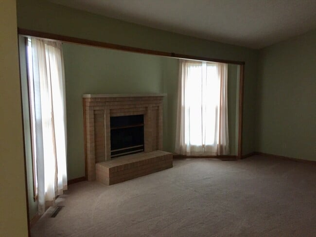Gas fireplace in family room