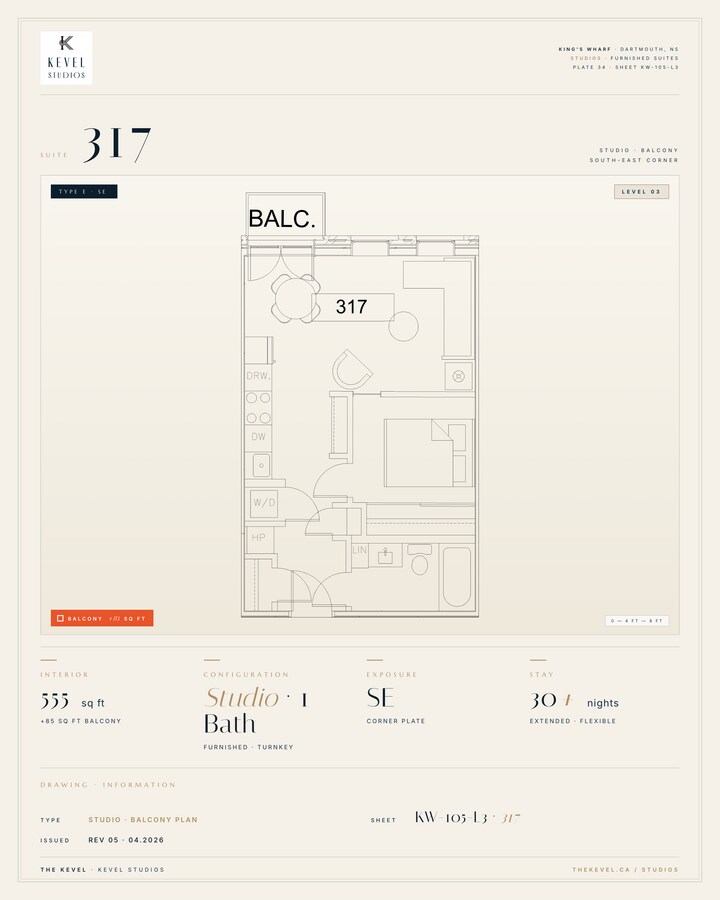 1 Bedroom Suite · 555 sq ft - 1 Bedroom Suite · 555 sq ft Unit 317
