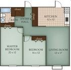 2BR/1BA