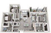Three Bedroom Floor Plan