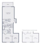 One Bedroom One Bath w/Den (900 SF)