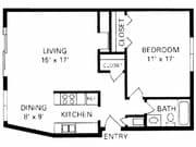 1 Bedroom Circular Flat