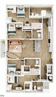 4 habitaciones y 4 baños - D12