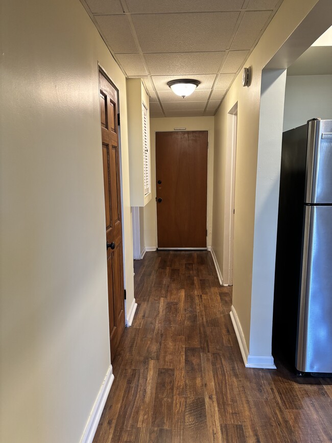Hallway to bedroom, bathroom & back exit - 4430 S Homan Ave Unit 1