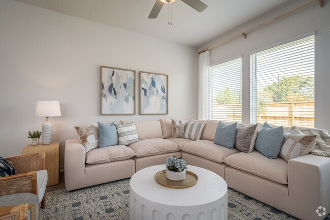 3BR, 2BA - 1,824SF - Living Room - Skymor Cypress