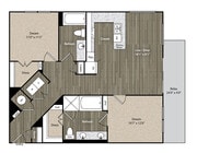 Miro - B1 - 2 Beds - 2 Baths - 1105 Sq. ft.