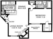 1BR/1BA