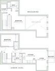 916 square foot one bedroom, two bath apartment home