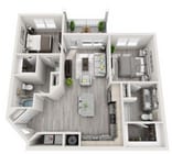 Two Bedroom Floor Plan