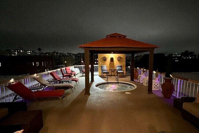 Rooftop jacuzzi and deck
