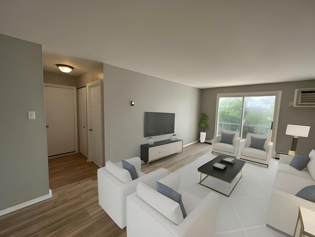 Virtually Staged Living Room - Park Place