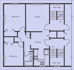 2BR/1BA