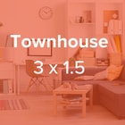 Townhouse Floorplan: 3 Bedrooms/1.5 Bathrooms