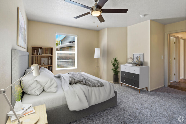 Bedroom 1 - The Bluffs Apartments