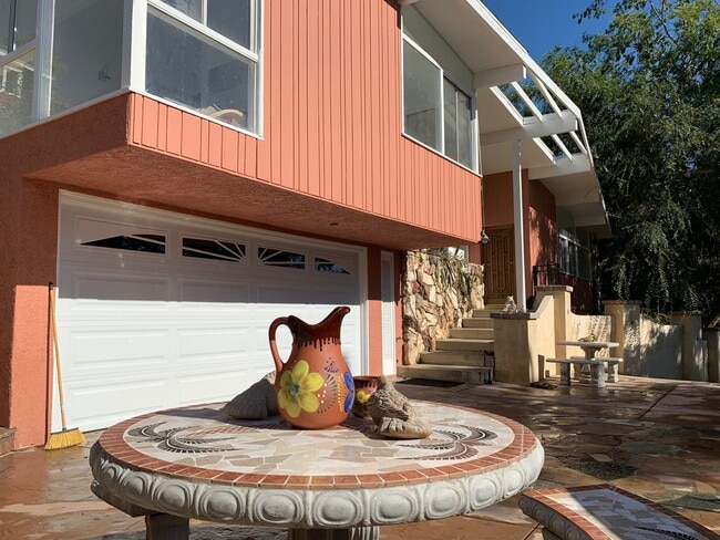 Garage and entry way