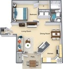 1BR/1BA