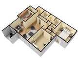 Two Bedroom floor Plan