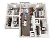 B2.1d floor plan Trella Uptown