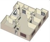 3BR/2BA
