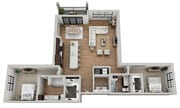 Floor Plan 2I | Arrabelle Apartments | Apartments in Cedarburg, WI