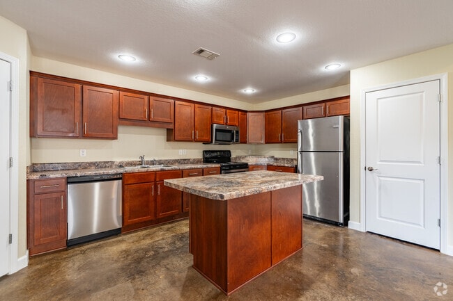 2BR, 1BA - 1100SF - Kitchen - Oak Tree Manor Duplexes
