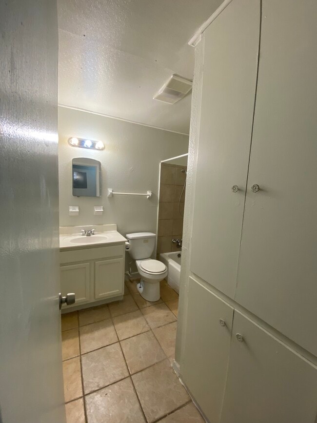 Bathroom with shower and tub and lots of storage - 166 Carousel