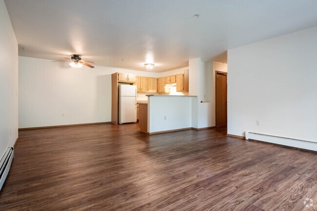 2BR, 2BA - 1144SF - Living Room - Towering Pines