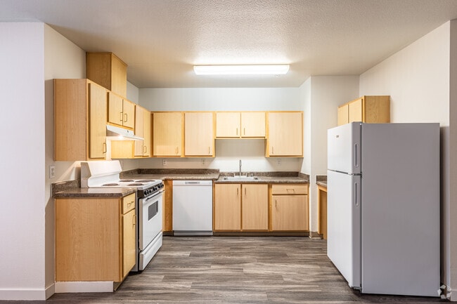 1BR, 1BA - Cocina de 704SF - Quail Run Apartments