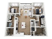 B1 floor plan The Parker