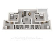 D1: 4BD | 2BA | 1200 SF