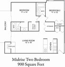 2BR/2BA