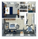 One Bedroom One Bathroom