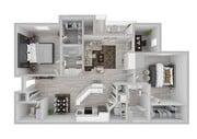 2 Bedroom | 2.5 Bath | 1338 SF