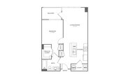 One Bedroom One Bath (731 SF)