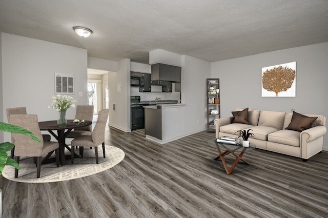 Living Room - Flats at Turfland Apartments