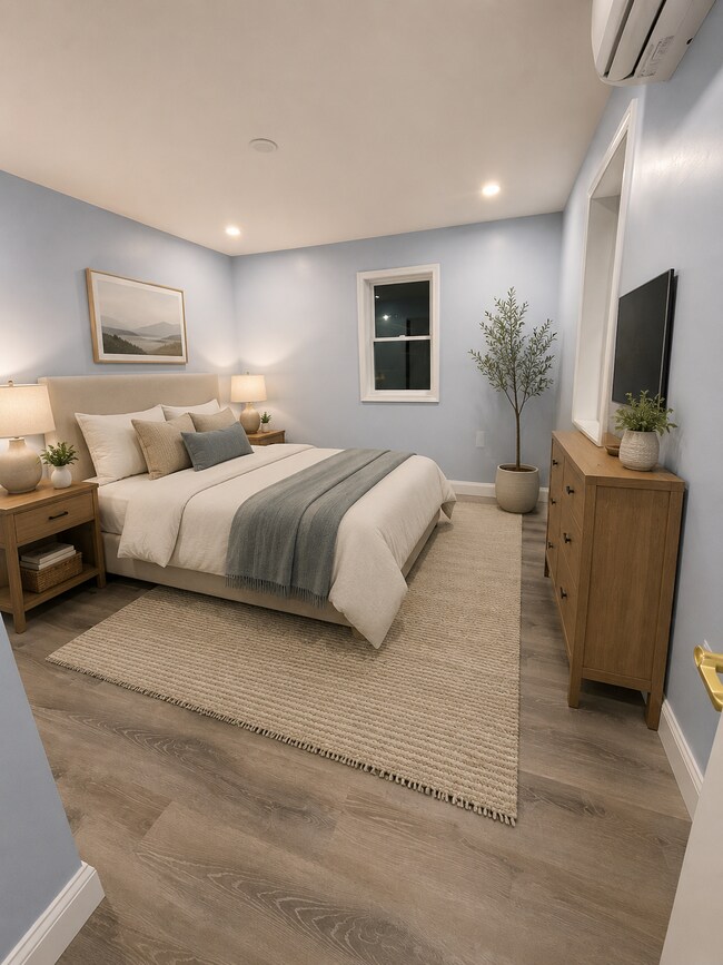 Larger bedroom staged with AI - 88 Fairacres Ave