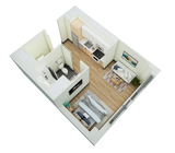 Studio, 1 Bath- G