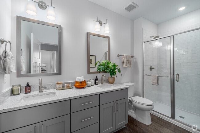 A2 - 1BR, 1BA - 777SF - Primary Bathroom