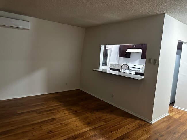 looking into kitchen