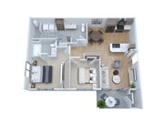 2BR, 2BA - 925SF