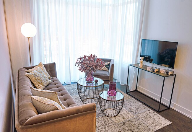 Petrie's Landing II Model Living Room - Petries Landing II