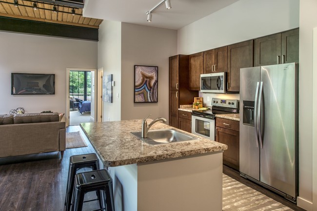 Kitchen Area - Yarn Works Apartments