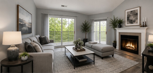1BR, 1BA - 930SF - Living Room