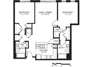 2 Bedroom, 2 Bath (C3a, C3a-Ansi A, C3b, C3c)
