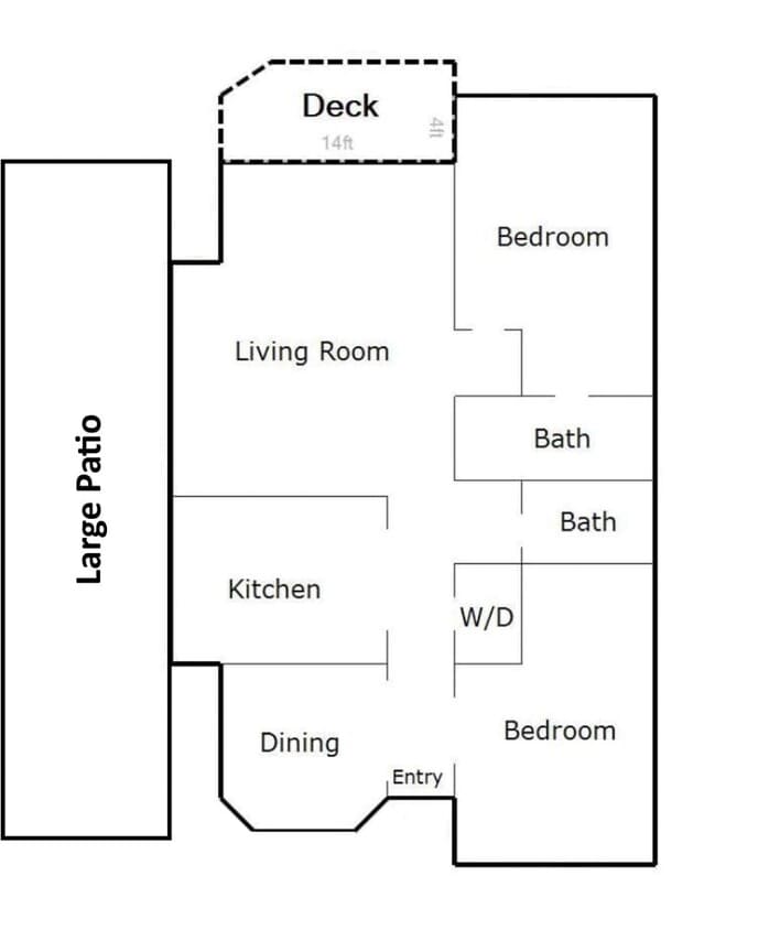 condo floorplan - 15340 Macadam Rd S (Tukwila, WA)