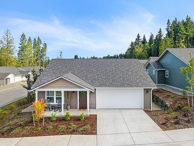 One of three floorplan options! All of our cottages feature 2 bedrooms and 2 bathrooms.