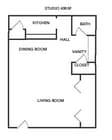 Plano de planta TD1 - Estudio 450 pies cuadrados.jpg